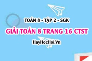 Giải Toán 8 trang 16 tập 2 Chân trời sáng tạo SGK